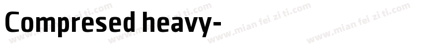Compresed heavy字体转换